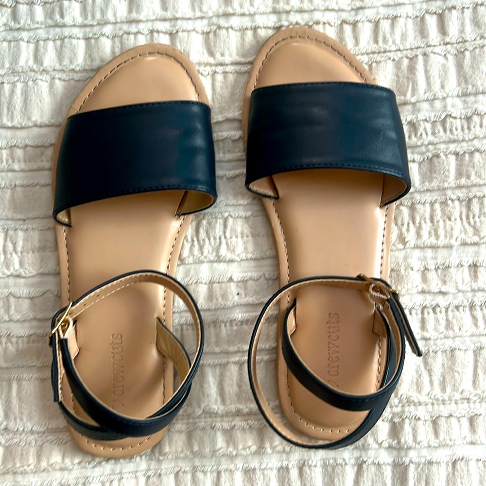 Crewcuts navy blue girls sandals
